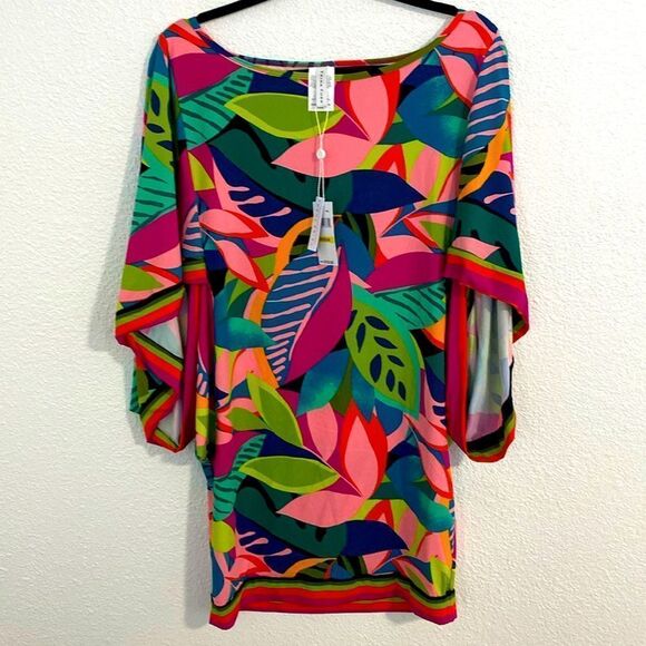 NWT- Trina Turk- Rainforest Swim tunic cover-up- Size Medium - Picture 5 of 12